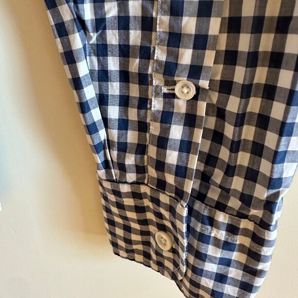 J CREW Gingham Button-Down (THOMAS MASON) [Blue x White] - Picture 5 of 8
